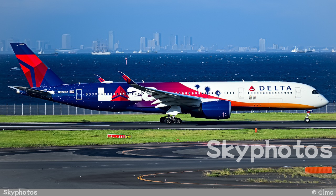 达美航空 AirBus A350-900 at 东京羽田国际机场